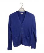 Kmartケーマート）の古着「【古着】70’S アクリルニットカーディガン　70年代」｜ネイビー