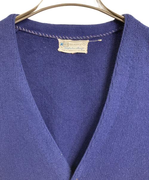 Kmart（ケーマート）Kmart (ケーマート) 【古着】70’S アクリルニットカーディガン　70年代 ネイビー サイズ: XLの古着・服飾アイテム