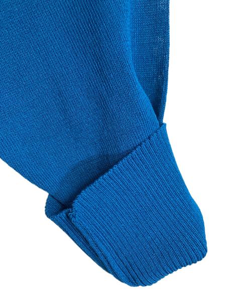 UNTITLED（アンタイトル）UNTITLED (アンタイトル) ドライレーヨン Vネックニット　薄手ニット　日本製 ブルー サイズ:44の古着・服飾アイテム