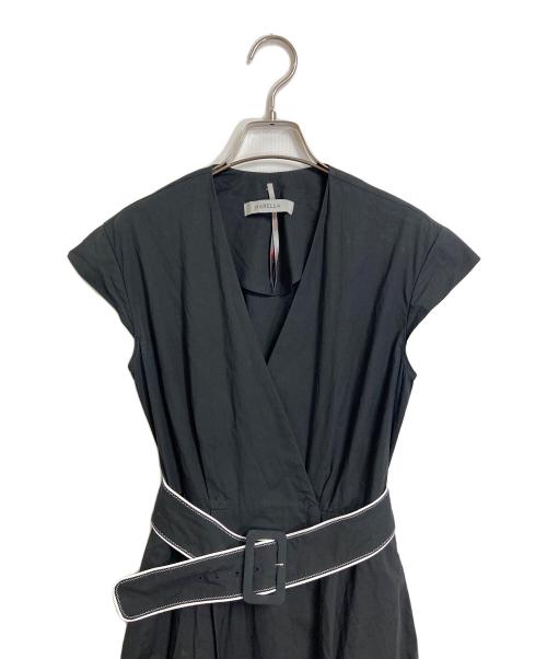 MARELLA（マレーラ）MARELLA (マレーラ) ベルト付ノースリーブワンピース ブラック サイズ:36の古着・服飾アイテム