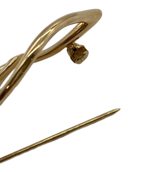 TIFFANY & Co.（ティファニー）TIFFANY & Co. (ティファニー) K18ダブルリーフブローチ　1987刻印 サイズ:実寸参照の古着・服飾アイテム