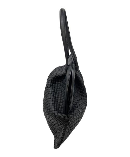 FALORNI（ファロルニ）FALORNI (ファロルニ) イントレチャートトートバッグ イタリア製 ブラック NERO F143 サイズ:実寸参照の古着・服飾アイテム