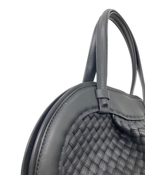 FALORNI（ファロルニ）FALORNI (ファロルニ) イントレチャートトートバッグ イタリア製 ブラック NERO F143 サイズ:実寸参照の古着・服飾アイテム