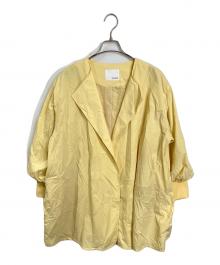 COLLAGE GALLARDAGALANTE（コラージュ ガリャルダガランテ）の古着「エアリーバックバルーンコート」｜イエロー