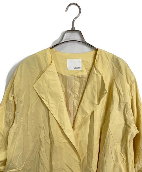 COLLAGE GALLARDAGALANTE（コラージュ ガリャルダガランテ）COLLAGE GALLARDAGALANTE (コラージュ ガリャルダガランテ) エアリーバックバルーンコート イエロー サイズ:FREEの古着・服飾アイテム