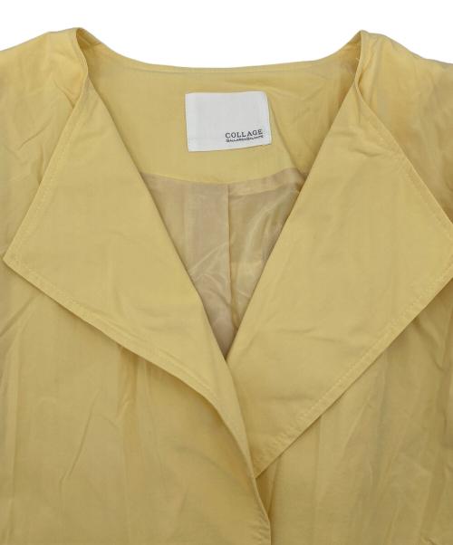 COLLAGE GALLARDAGALANTE（コラージュ ガリャルダガランテ）COLLAGE GALLARDAGALANTE (コラージュ ガリャルダガランテ) エアリーバックバルーンコート イエロー サイズ:FREEの古着・服飾アイテム