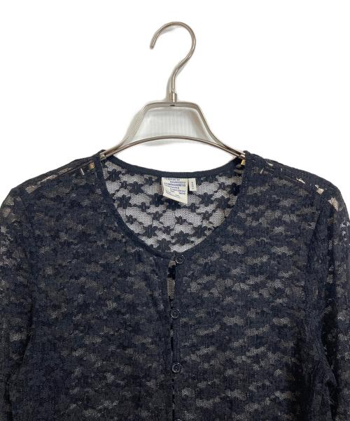 BAUM UND PFERDGARTEN（バウムウンドヘルガーデン）BAUM UND PFERDGARTEN (バウムウンドヘルガーデン) レースストレッチカーディガン ブラック サイズ:Sの古着・服飾アイテム