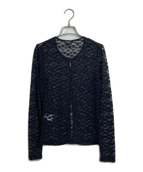 BAUM UND PFERDGARTEN（バウムウンドヘルガーデン）BAUM UND PFERDGARTEN (バウムウンドヘルガーデン) レースストレッチカーディガン ブラック サイズ:Sの古着・服飾アイテム