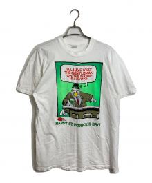 Stedman（ステッドマン）の古着「【古着】プリントTシャツ　コットンTシャツ　半袖Tシャツ　USA製　袖シングル」｜ホワイト