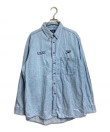 OLD GAP（オールドギャップ）の古着「【古着】企業ロゴデニムBDシャツ　紺タグ　台湾製」｜ブルー