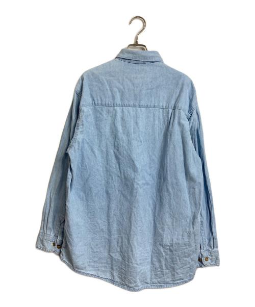 OLD GAP（オールドギャップ）OLD GAP (オールドギャップ) 【古着】企業ロゴデニムBDシャツ　紺タグ　台湾製 ブルー サイズ:Lの古着・服飾アイテム
