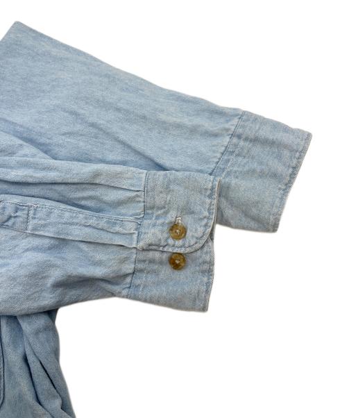 OLD GAP（オールドギャップ）OLD GAP (オールドギャップ) 【古着】企業ロゴデニムBDシャツ　紺タグ　台湾製 ブルー サイズ:Lの古着・服飾アイテム