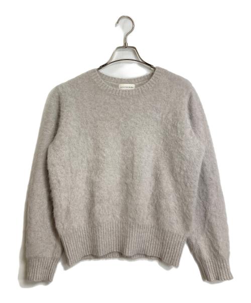 La boutique BonBon（ラブティックボンボン）La boutique BonBon (ラブティックボンボン) フォックスカシミヤクルーニット グレー サイズ:実寸参照の古着・服飾アイテム