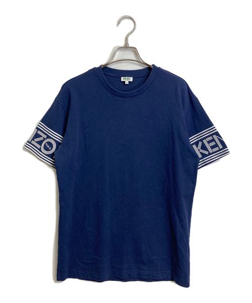 KENZO（ケンゾー）KENZO (ケンゾー) SPORT T-SHIRT スリーブロゴTシャツ　コットンTシャツ ネイビー サイズ:Sの古着・服飾アイテム