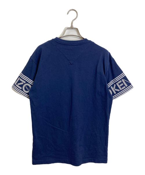 KENZO（ケンゾー）KENZO (ケンゾー) SPORT T-SHIRT スリーブロゴTシャツ　コットンTシャツ ネイビー サイズ:Sの古着・服飾アイテム