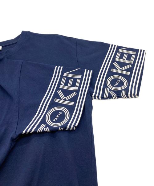 KENZO（ケンゾー）KENZO (ケンゾー) SPORT T-SHIRT スリーブロゴTシャツ　コットンTシャツ ネイビー サイズ:Sの古着・服飾アイテム