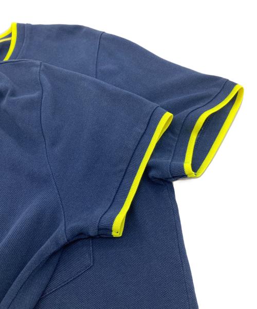 KENZO（ケンゾー）KENZO (ケンゾー) タイガーアップリケポケットTシャツ PIQUE TEE SHIRT ネイビー×イエロー サイズ:Sの古着・服飾アイテム