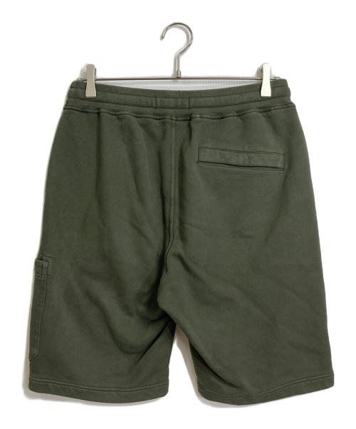 STONE ISLAND（ストーンアイランド）STONE ISLAND (ストーンアイランド) ワッペン付きスウェットハーフパンツ　コットンパンツ　 オリーブ サイズ:Sの古着・服飾アイテム