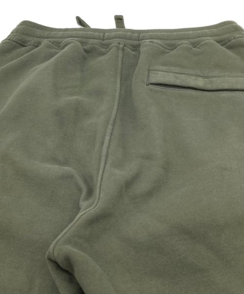 STONE ISLAND（ストーンアイランド）STONE ISLAND (ストーンアイランド) ワッペン付きスウェットハーフパンツ　コットンパンツ　 オリーブ サイズ:Sの古着・服飾アイテム