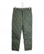 TAIONタイオン）の古着「MILITARY LINE ダウンパンツ　ミリタリーパンツ　ユニセックス」｜オリーブ