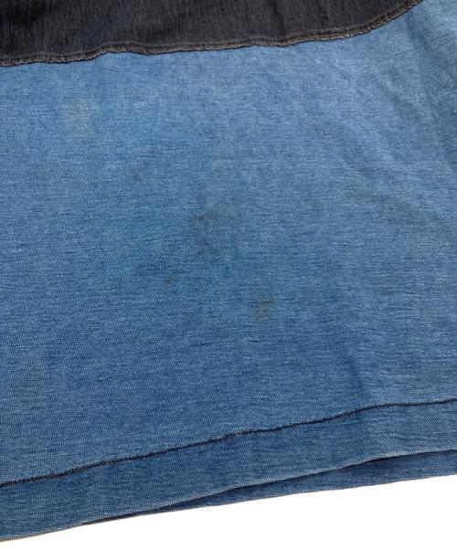 45rpm（45アールピーエム）45rpm (45アールピーエム) 後染め切替モックネックカットソー　コットンカットソー インディゴ サイズ:5の古着・服飾アイテム