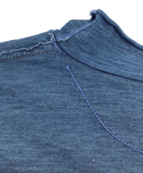 45rpm（45アールピーエム）45rpm (45アールピーエム) 後染め切替モックネックカットソー　コットンカットソー インディゴ サイズ:5の古着・服飾アイテム