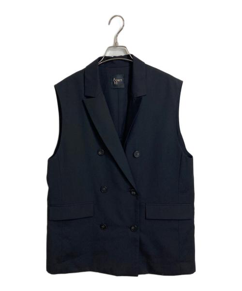 apart by（アパートバイ）apart by (アパートバイ) mi フリルサッシュベスト　ノースリーブジャケット　チュールサッシュ ブラック サイズ:FREE 未使用品の古着・服飾アイテム