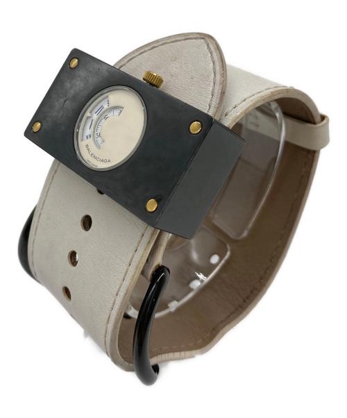 BALENCIAGA（バレンシアガ）BALENCIAGA (バレンシアガ) ベルト型 腕時計 ブレスット型　モントレ　ニコラ期 1000本限定品 234/1000 ホワイト×ブラック サイズ:実寸参照の古着・服飾アイテム