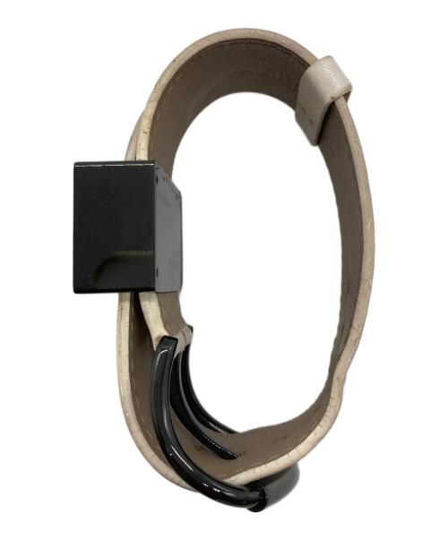 BALENCIAGA（バレンシアガ）BALENCIAGA (バレンシアガ) ベルト型 腕時計 ブレスット型　モントレ　ニコラ期 1000本限定品 234/1000 ホワイト×ブラック サイズ:実寸参照の古着・服飾アイテム