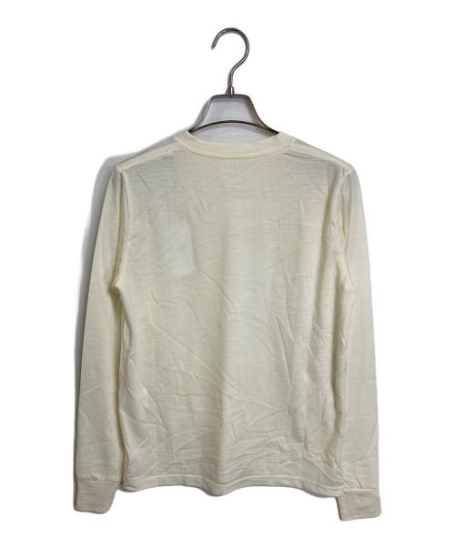 HYKE（ハイク）HYKE (ハイク) WOOL LONG SLEEVE TEE ホワイト サイズ:Sの古着・服飾アイテム