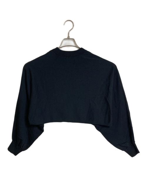HYKE（ハイク）HYKE (ハイク) CREW NECK PONCHO SWEATER Knit ブラック サイズ:2の古着・服飾アイテム