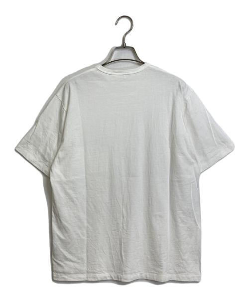 beautiful people（ビューティフルピープル）beautiful people (ビューティフルピープル) ラフィ プレミアム ジャージ ビッグ Tシャツ ホワイト サイズ:実寸参照の古着・服飾アイテム