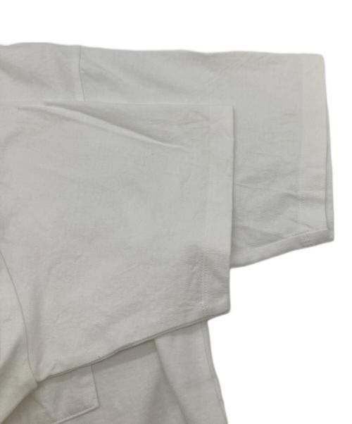 beautiful people（ビューティフルピープル）beautiful people (ビューティフルピープル) ラフィ プレミアム ジャージ ビッグ Tシャツ ホワイト サイズ:実寸参照の古着・服飾アイテム