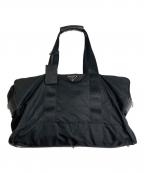 PRADAプラダ）の古着「ナイロンボストンバッグ　ダッフルバッグ　ユニセックス」｜ブラック