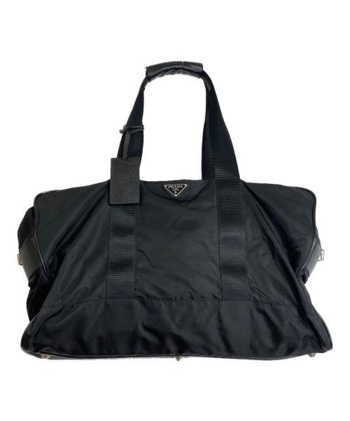 PRADA（プラダ）PRADA (プラダ) ナイロンボストンバッグ　ダッフルバッグ　ユニセックス ブラック サイズ:実寸型番の古着・服飾アイテム