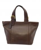 COACHコーチ）の古着「ハンドバッグ　レザーバッグ　USA製」｜ブラウン