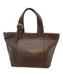 COACH（コーチ）の古着「ハンドバッグ　レザーバッグ　USA製」｜ブラウン