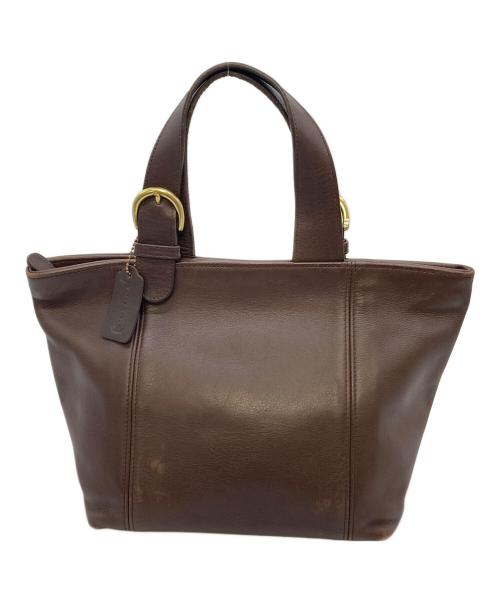 COACH（コーチ）COACH (コーチ) ハンドバッグ　レザーバッグ　USA製 ブラウン サイズ:実寸参照の古着・服飾アイテム