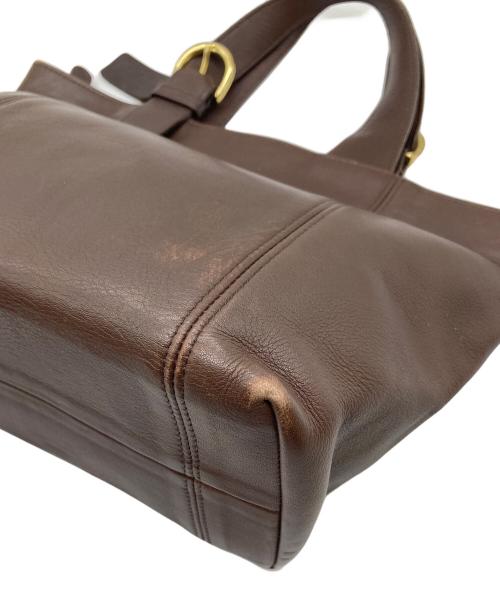 COACH（コーチ）COACH (コーチ) ハンドバッグ　レザーバッグ　USA製 ブラウン サイズ:実寸参照の古着・服飾アイテム