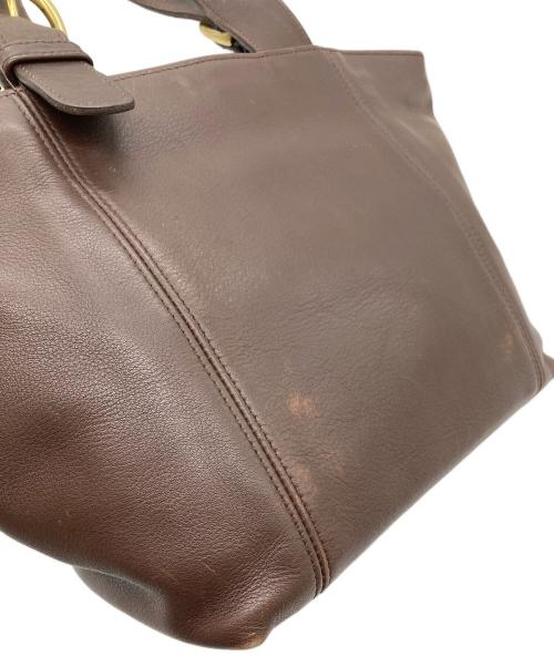 COACH（コーチ）COACH (コーチ) ハンドバッグ　レザーバッグ　USA製 ブラウン サイズ:実寸参照の古着・服飾アイテム
