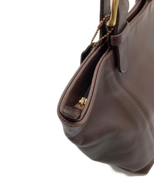 COACH（コーチ）COACH (コーチ) ハンドバッグ　レザーバッグ　USA製 ブラウン サイズ:実寸参照の古着・服飾アイテム