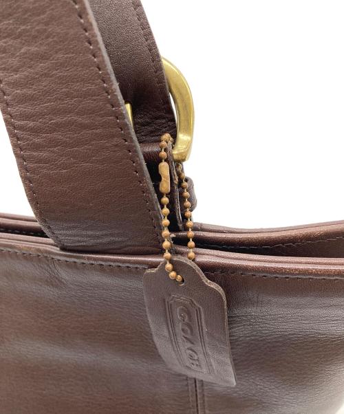 COACH（コーチ）COACH (コーチ) ハンドバッグ　レザーバッグ　USA製 ブラウン サイズ:実寸参照の古着・服飾アイテム