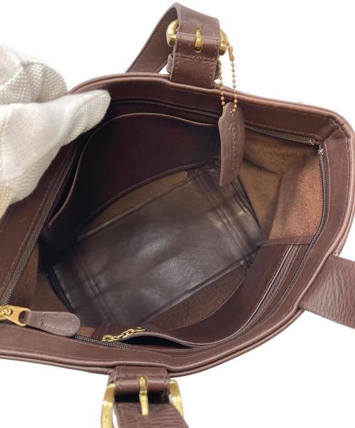 COACH（コーチ）COACH (コーチ) ハンドバッグ　レザーバッグ　USA製 ブラウン サイズ:実寸参照の古着・服飾アイテム