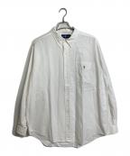 RALPH LAURENラルフローレン）の古着「【古着】　ポケット付きボタンダウンシャツ　 CLASSIC FIT」｜ホワイト