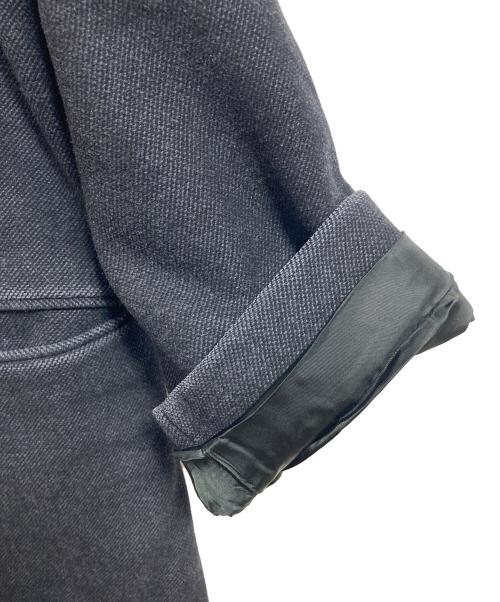 AURALEE（オーラリー）AURALEE (オーラリー) WOOL SILK MELTON SOUTIEN COLLAR COAT  ウールシルクメルトンステンカラーコート　アウター　ロングコート　オーバーサイズ　日本製 ネイビー サイズ:3の古着・服飾アイテム