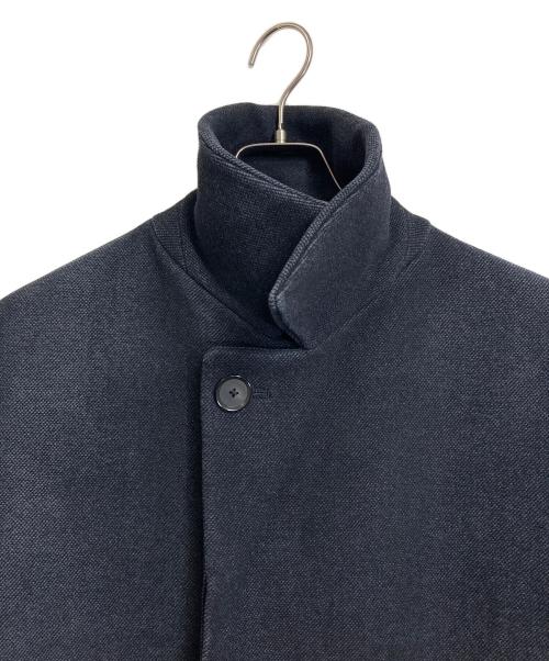 AURALEE（オーラリー）AURALEE (オーラリー) WOOL SILK MELTON SOUTIEN COLLAR COAT  ウールシルクメルトンステンカラーコート　アウター　ロングコート　オーバーサイズ　日本製 ネイビー サイズ:3の古着・服飾アイテム