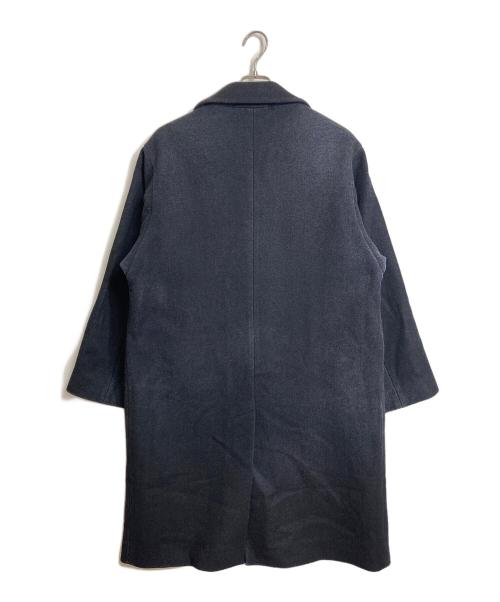 AURALEE（オーラリー）AURALEE (オーラリー) WOOL SILK MELTON SOUTIEN COLLAR COAT  ウールシルクメルトンステンカラーコート　アウター　ロングコート　オーバーサイズ　日本製 ネイビー サイズ:3の古着・服飾アイテム