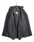 中古・古着 AURALEE (オーラリー) WOOL SILK MELTON SOUTIEN COLLAR COAT  ウールシルクメルトンステンカラーコート　アウター　ロングコート　オーバーサイズ　日本製 ネイビー サイズ:3：20000円