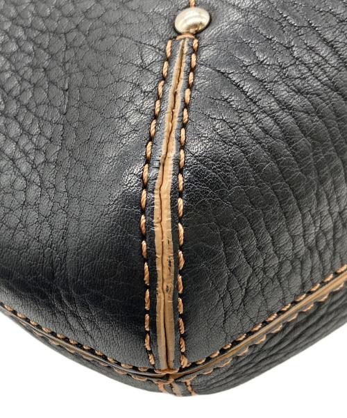 COLE HAAN（コールハーン）COLE HAAN (コールハーン) レザーショルダーバッグ ブラック サイズ:実寸参照の古着・服飾アイテム