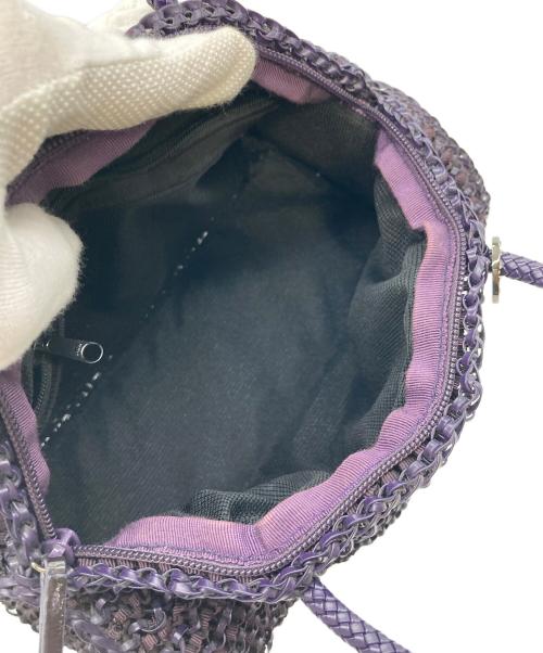 ANTEPRIMA（アンテプリマ）ANTEPRIMA (アンテプリマ) ハンドバッグ　ワイヤーバッグ パープル サイズ:実寸参照の古着・服飾アイテム